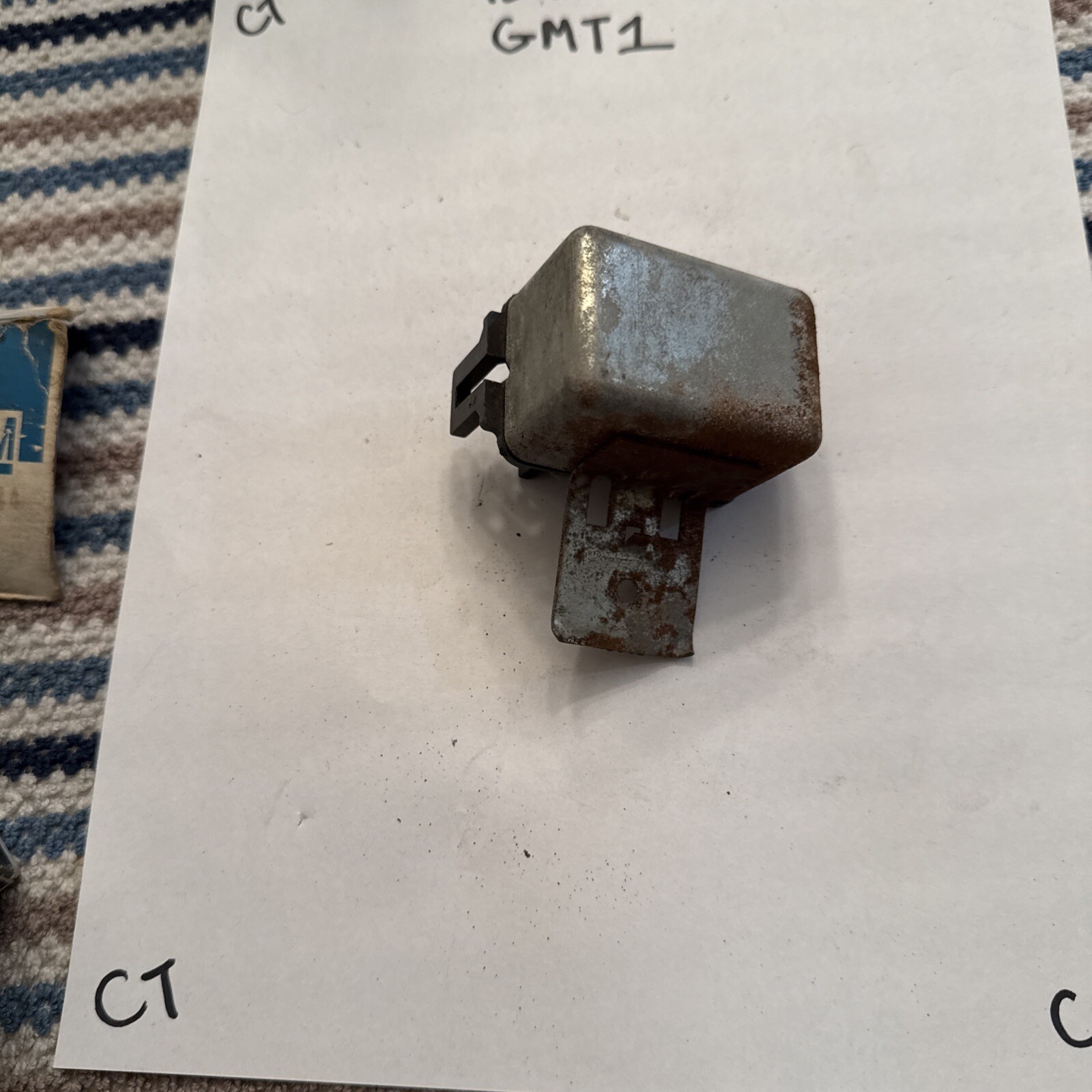 Gm Relay Assembly 1700379 Rusty Nos OEM Part Not Used But Rusty From Sitting