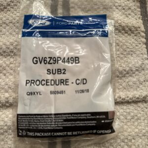 Gv6z9p449b Sub 2 Procedure C/d