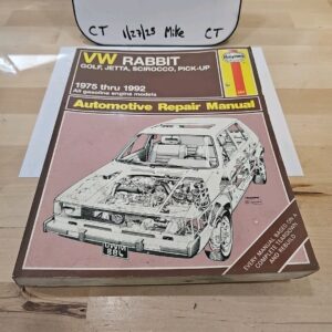 HAYNES VW Rabbit Golf Jetta Scirocco Pick-Up 75-92 884 REPAIR MANUAL