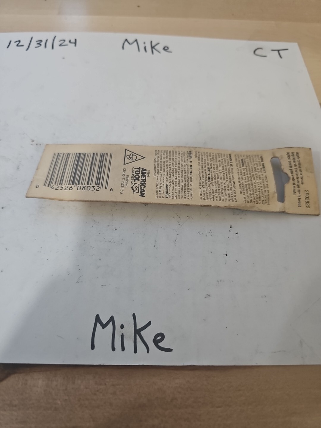 Hanson 8032 Hanson High Carbon Steel SAE Plug Tap 12-24NC 1 pc - Image 4