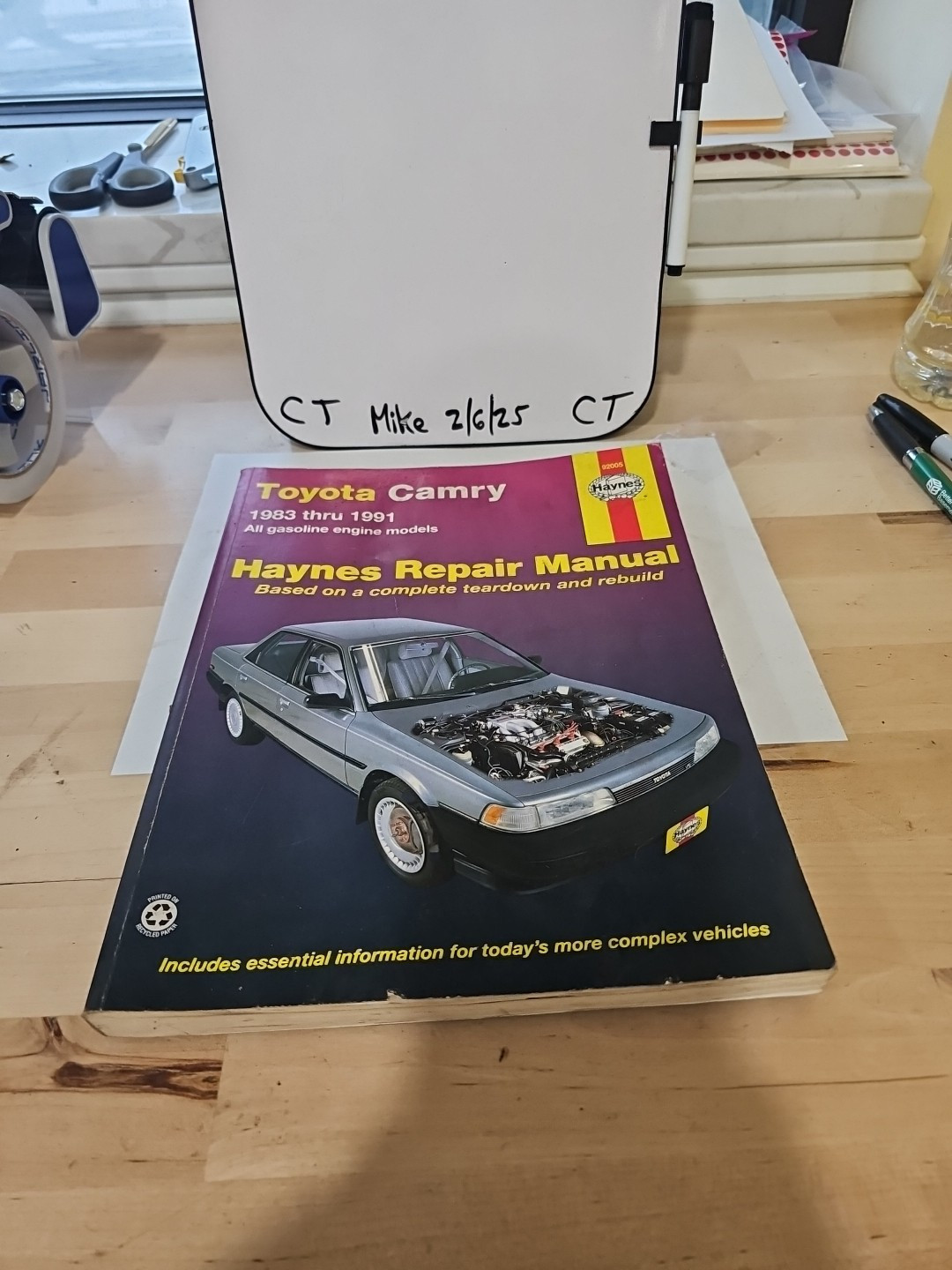 Haynes 92005 Repair Manual For 1983-1991 Toyota Camry