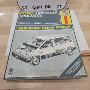 Haynes Repair Manual #1476: Ford 1986-1994 Aerostar mini-vans, 2WD