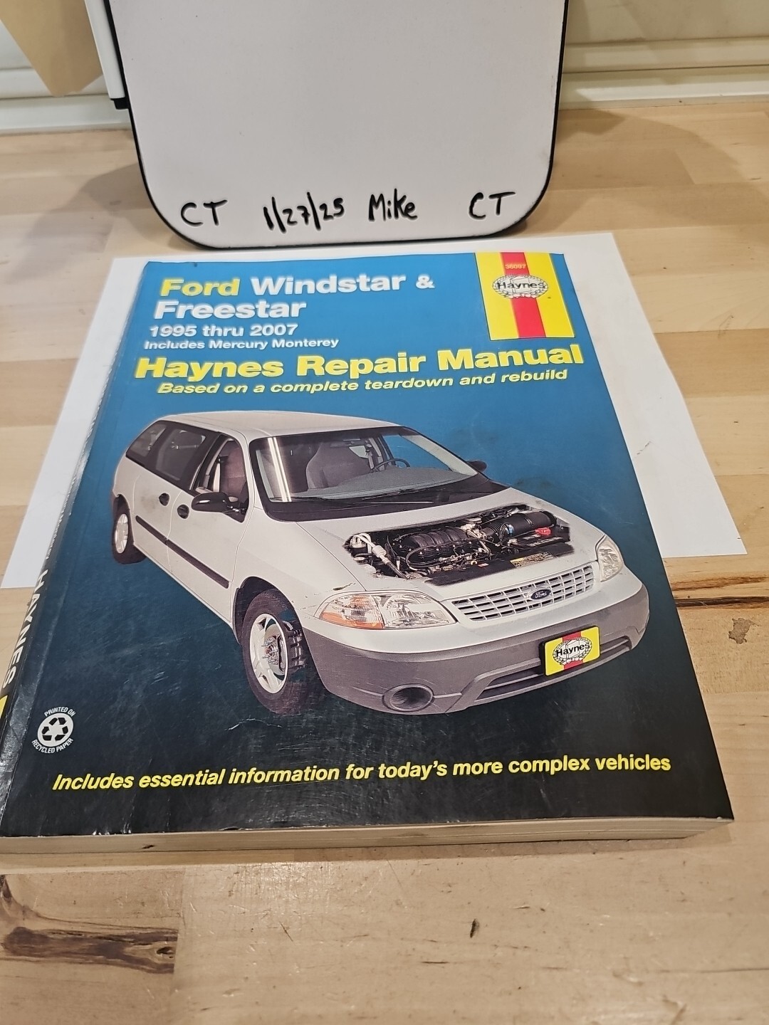 Haynes Repair Manual 36097 1995 - 2007 Ford Windstar Includes Mercury Monterey