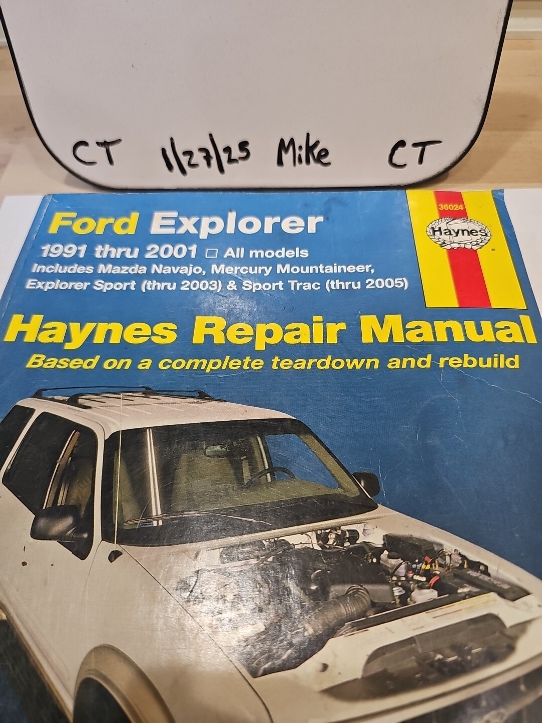 Haynes Repair Manual Ford Explorer 1991 thru 2001 (Navajo/Mercury Mountaineer) - Image 3