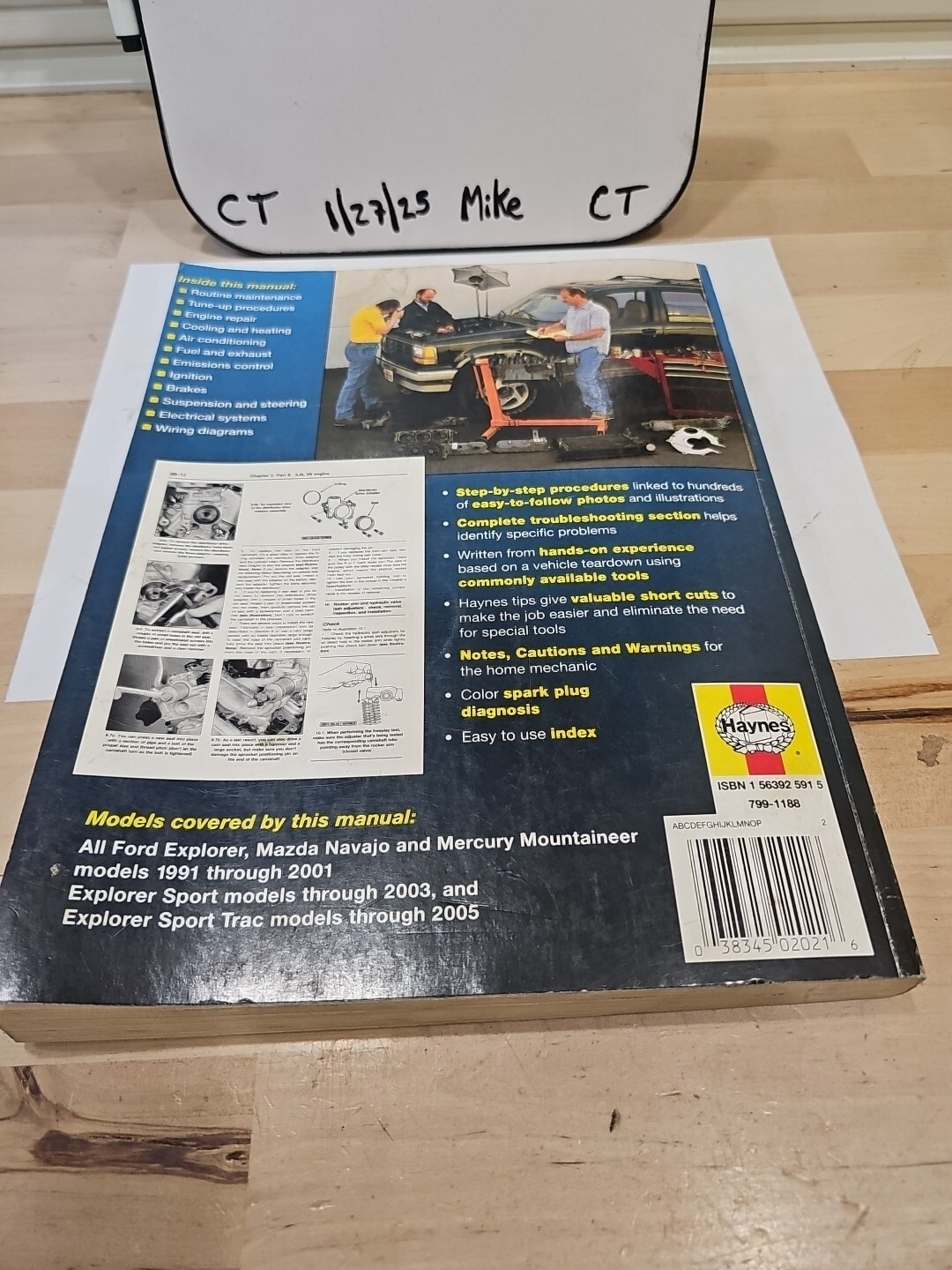 Haynes Repair Manual Ford Explorer 1991 thru 2001 (Navajo/Mercury Mountaineer) - Image 4