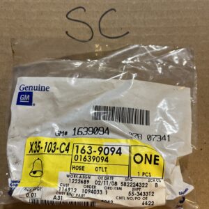 Heater Outlet Hose Genuine GM 1639094