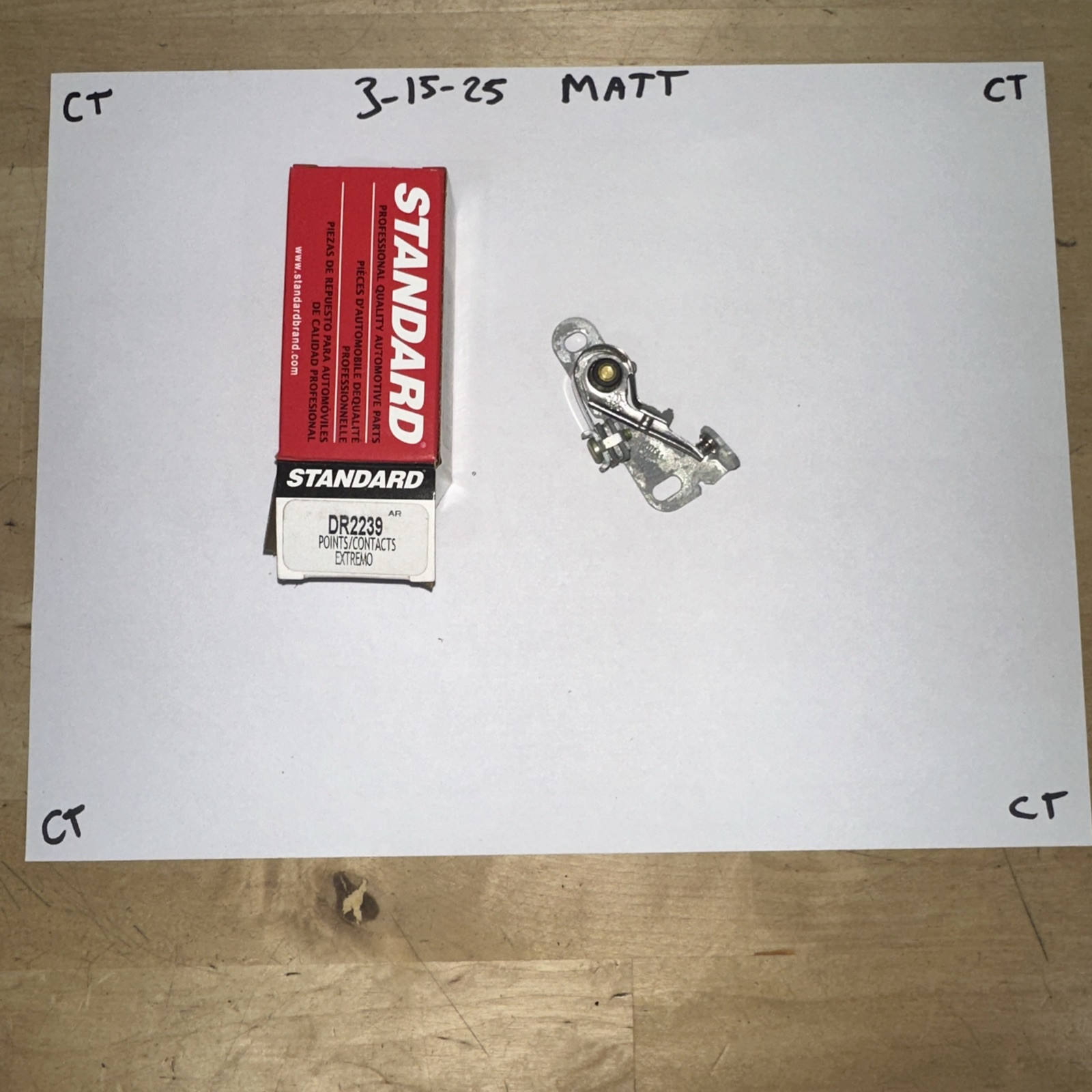 Ignition Contact Set Standard DR-2239