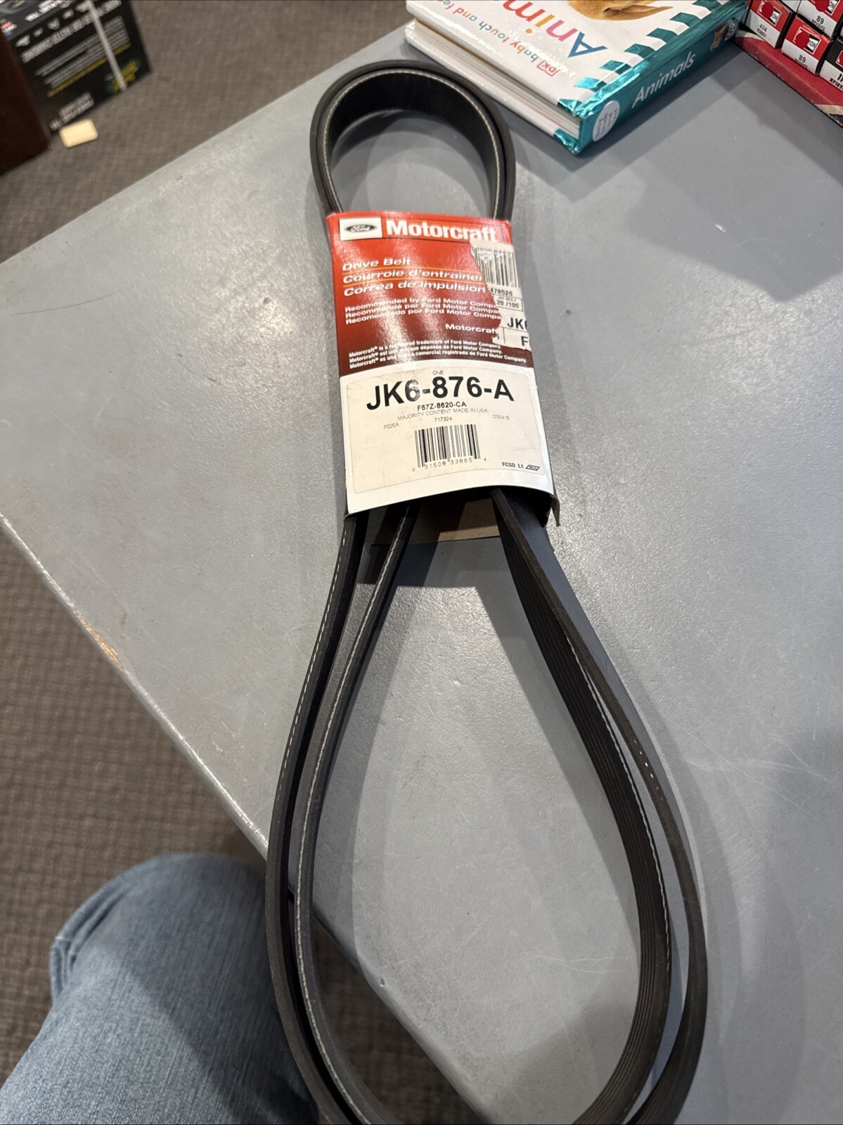 JK6-876-A Motorcraft Serpentine Belt New for Ford Ranger Explorer Aerostar 1990