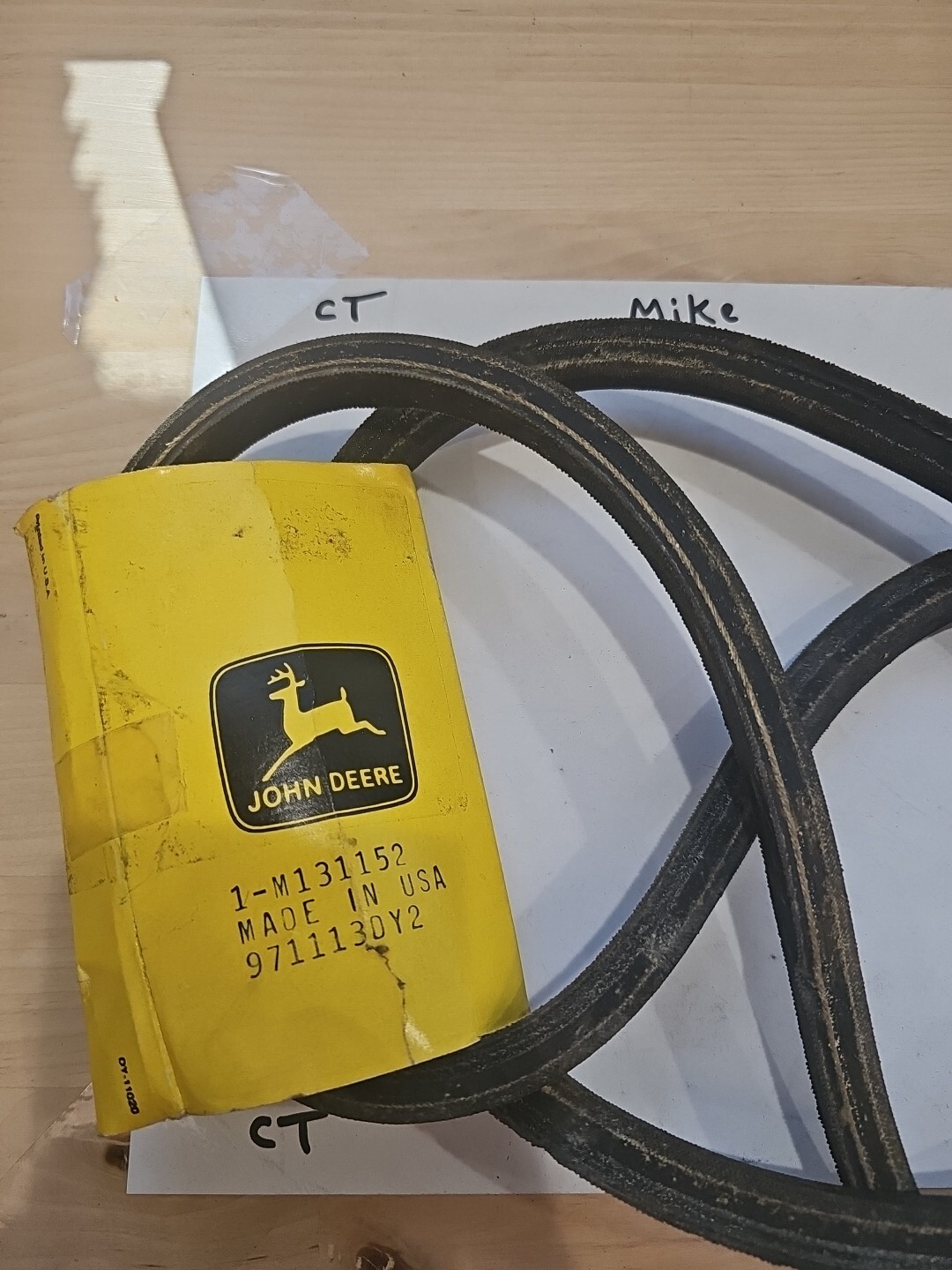 John Deere Drive Belt for John Deere M131152 Sabre Yard Tractor 42 Inch Deck