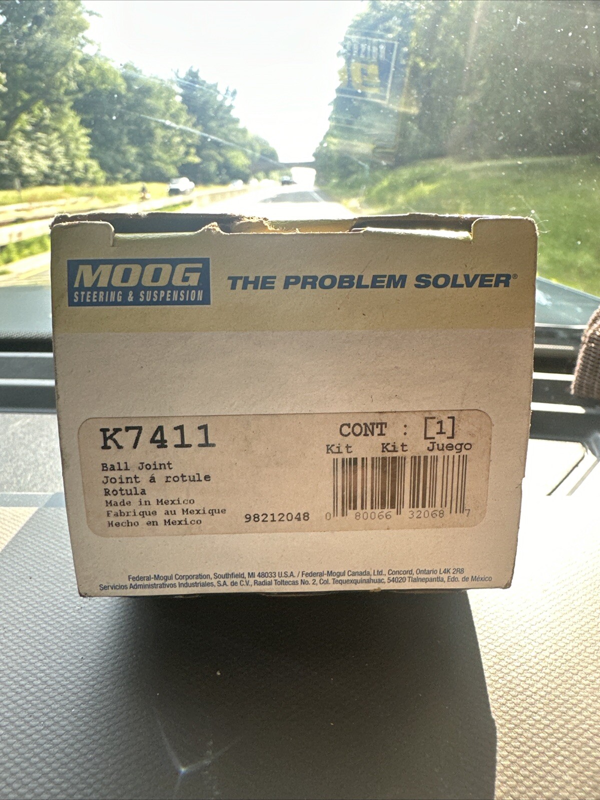 K7411 Moog Suspension Ball Joint Pre-Installed Dust Boot K7411 Ball Joint