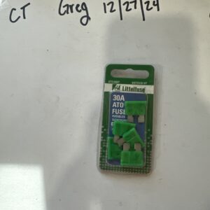 Littelfuse Inc. Fuse AutoFUSE Green Blade ATO 30 Amp Pack of 5 ATO30BP