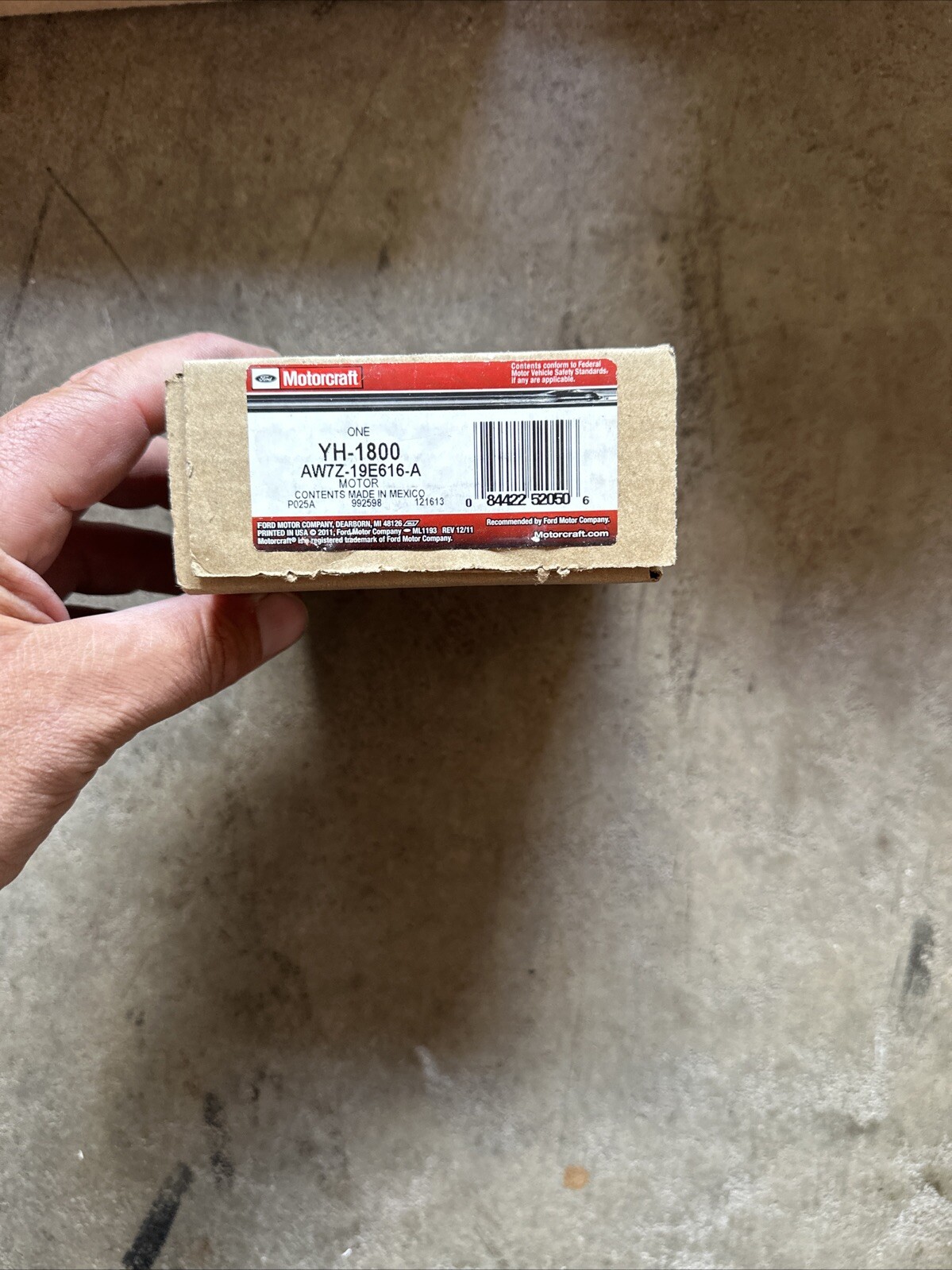 MOTORCRAFT PART # YH-1800 FORD MOTOR PART # AW7Z-19E616-A