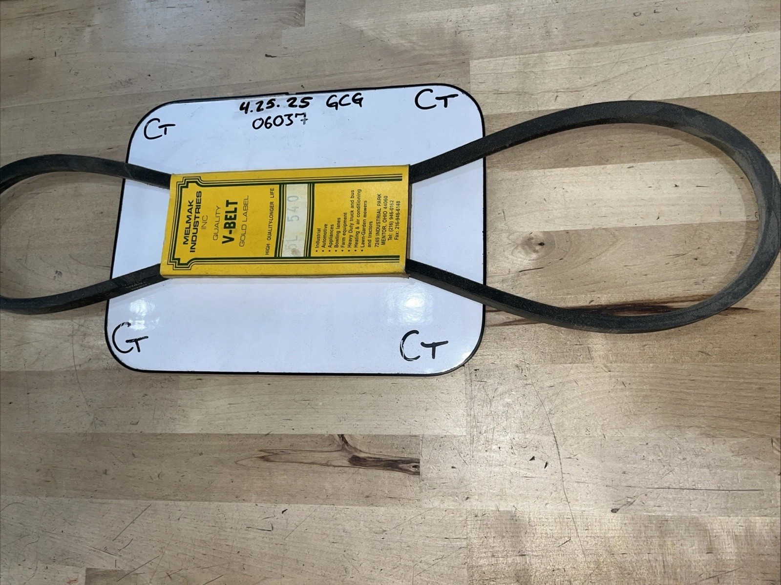 Melmak Industries V Belt 5L540