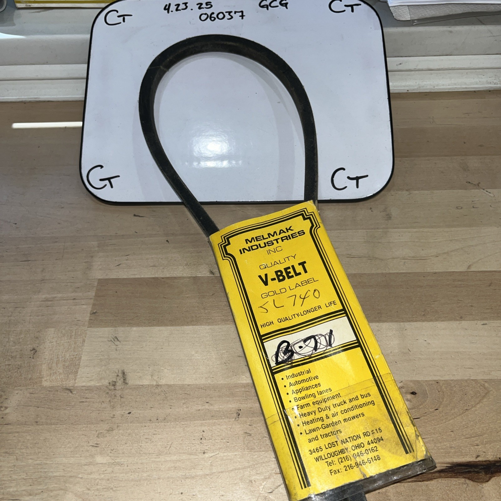 Melmak Industries V Belt 5l740