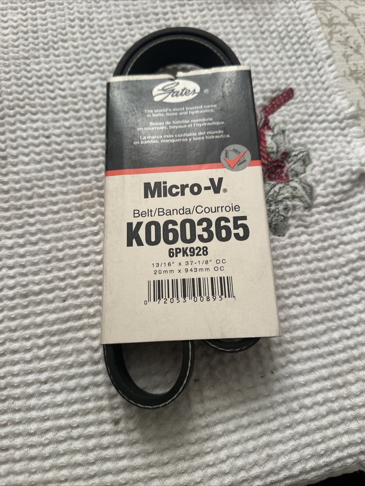 Micro-V Serpentine Drive Belt K060365