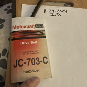 Motorcraft JC-703-C Accessory Drive Belt - 0.53" X 70.25" - 36 Degree