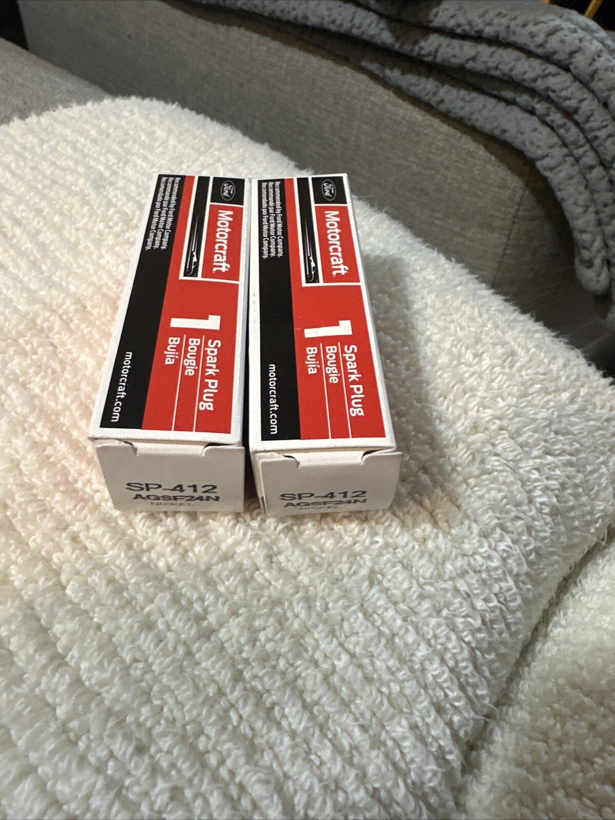 Motorcraft SP-412 Spark Plug (AGSF24N)(Genuine)(2) Plugs