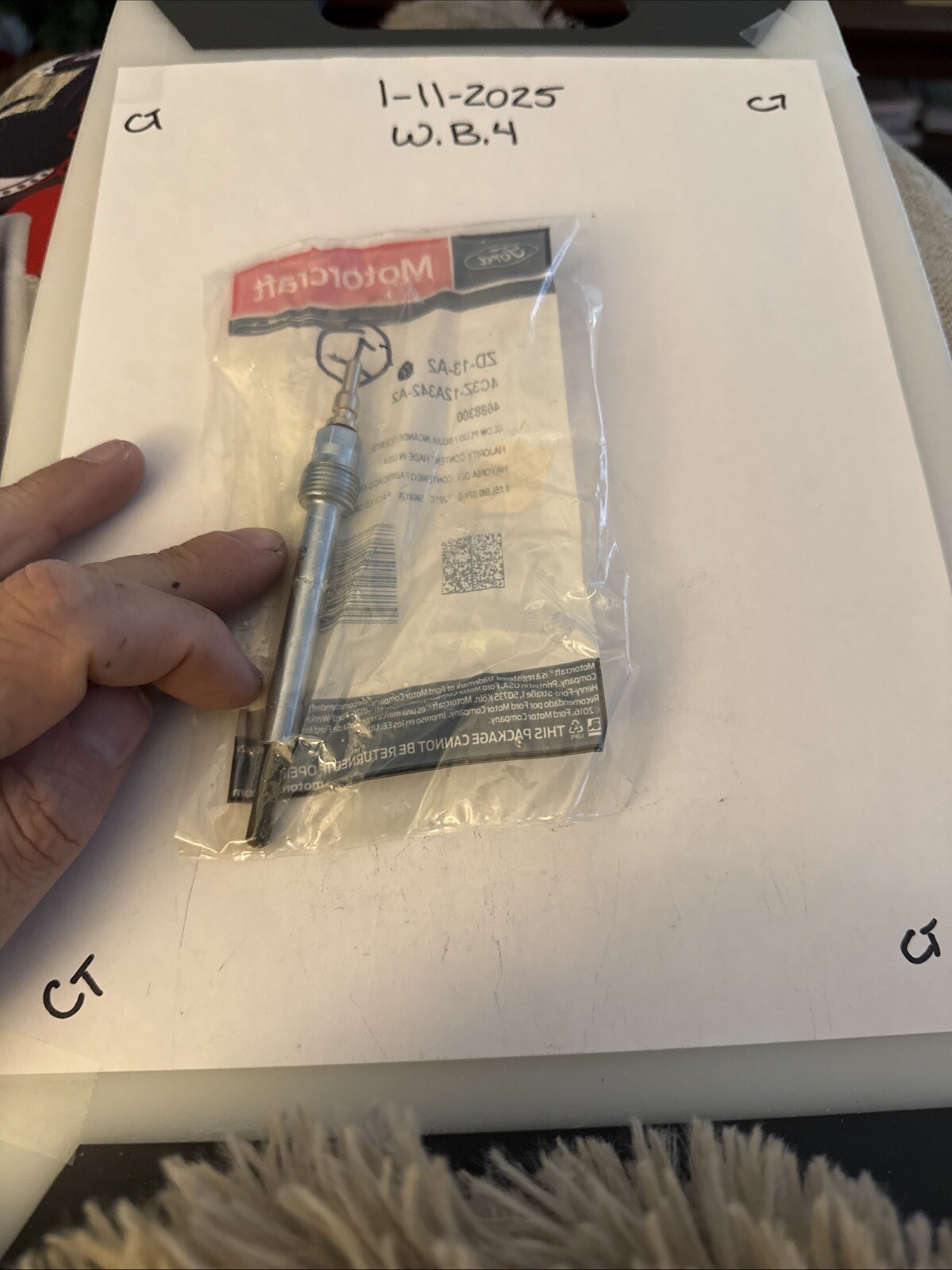 Motorcraft ZD-32 Diesel Glow Plug 4C3Z-12A342-A for 6.0 Powerstroke Engine ZD-13 - Image 3