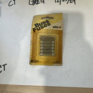 NEW Cooper Bussmann Glass Fuse 3A   BP/AGC-3,   5 Pack, Lot of 2
