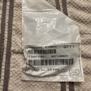 NEW GENUINE ISUZU 8971886631 GASKET, WATER PIPE GM 97188663