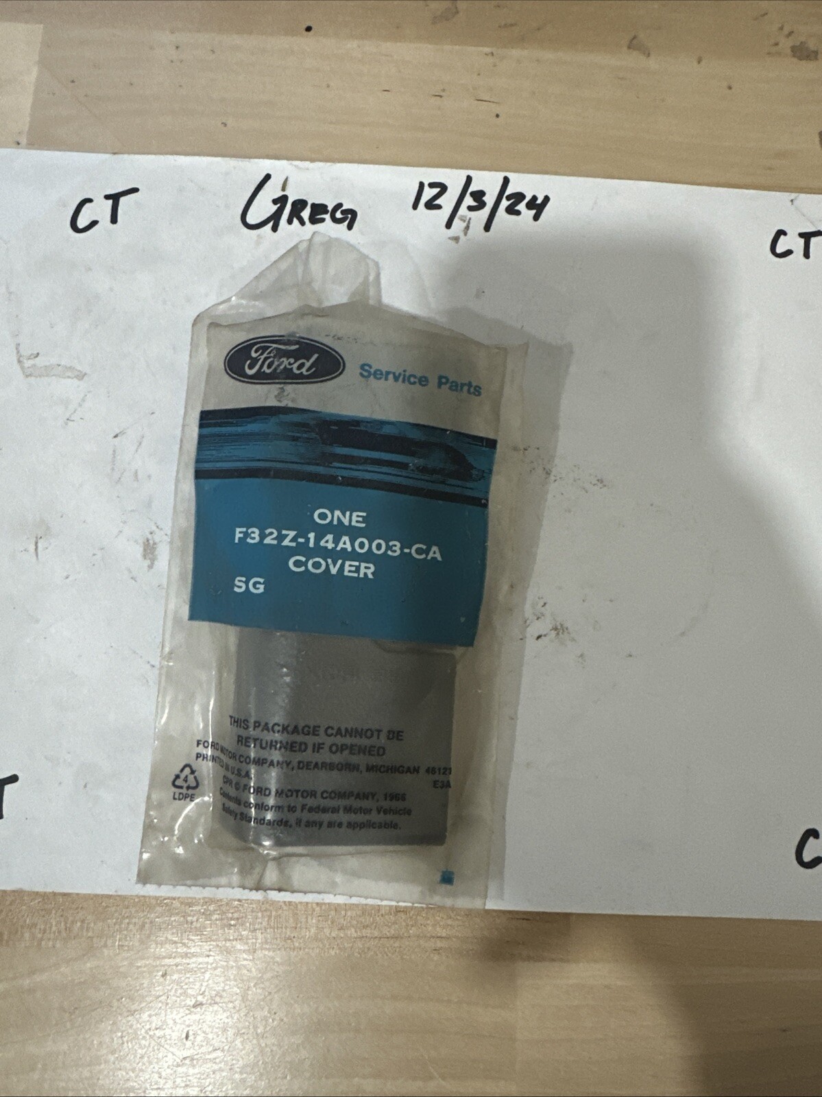 NEW OEM FORD FUSE BOX COVER DOOR F32Z-14A003-CA