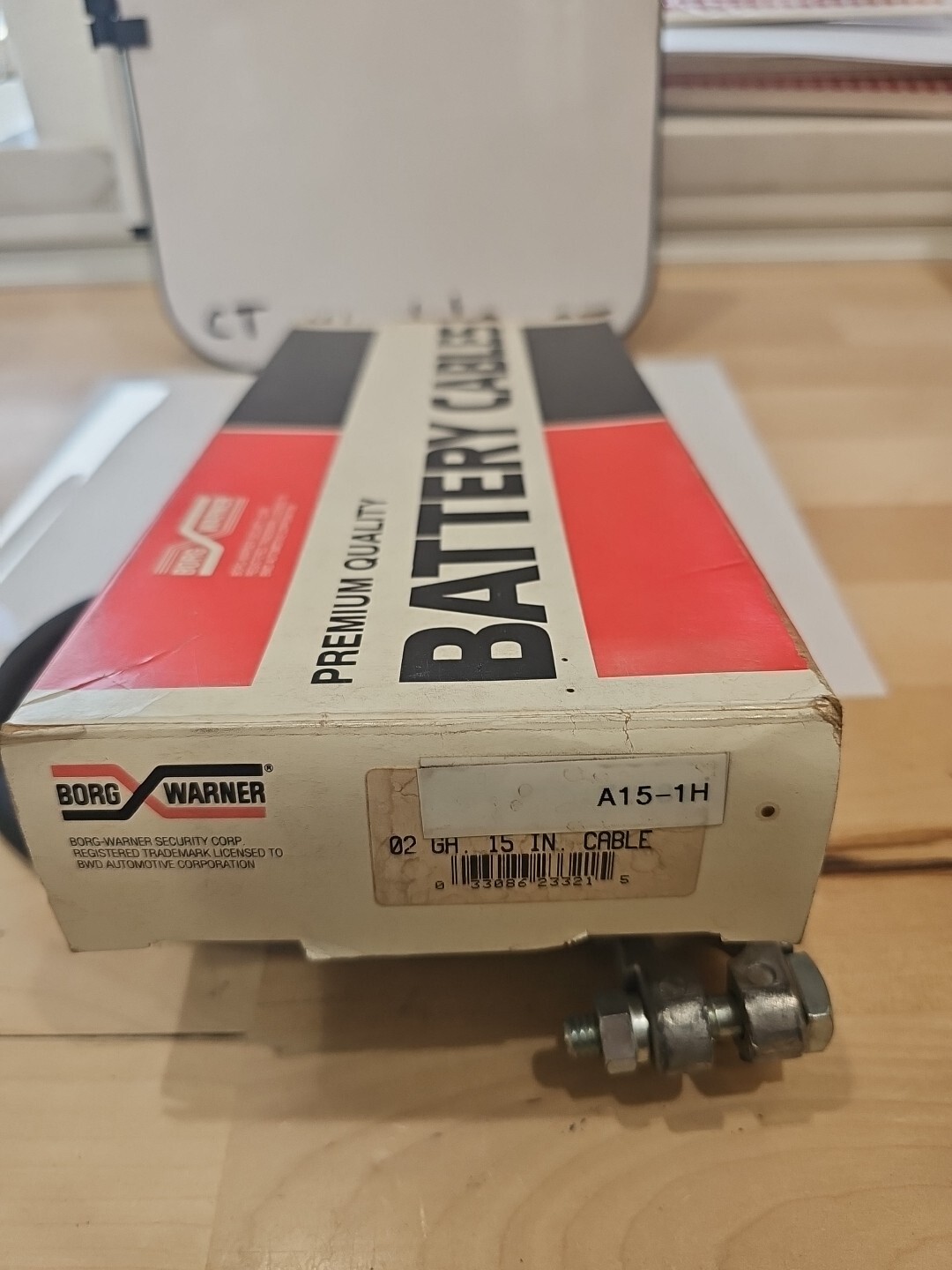 NEW OLD STOCK GENUINE BATTERY CABLE Borg Warner A15-1H - Image 3