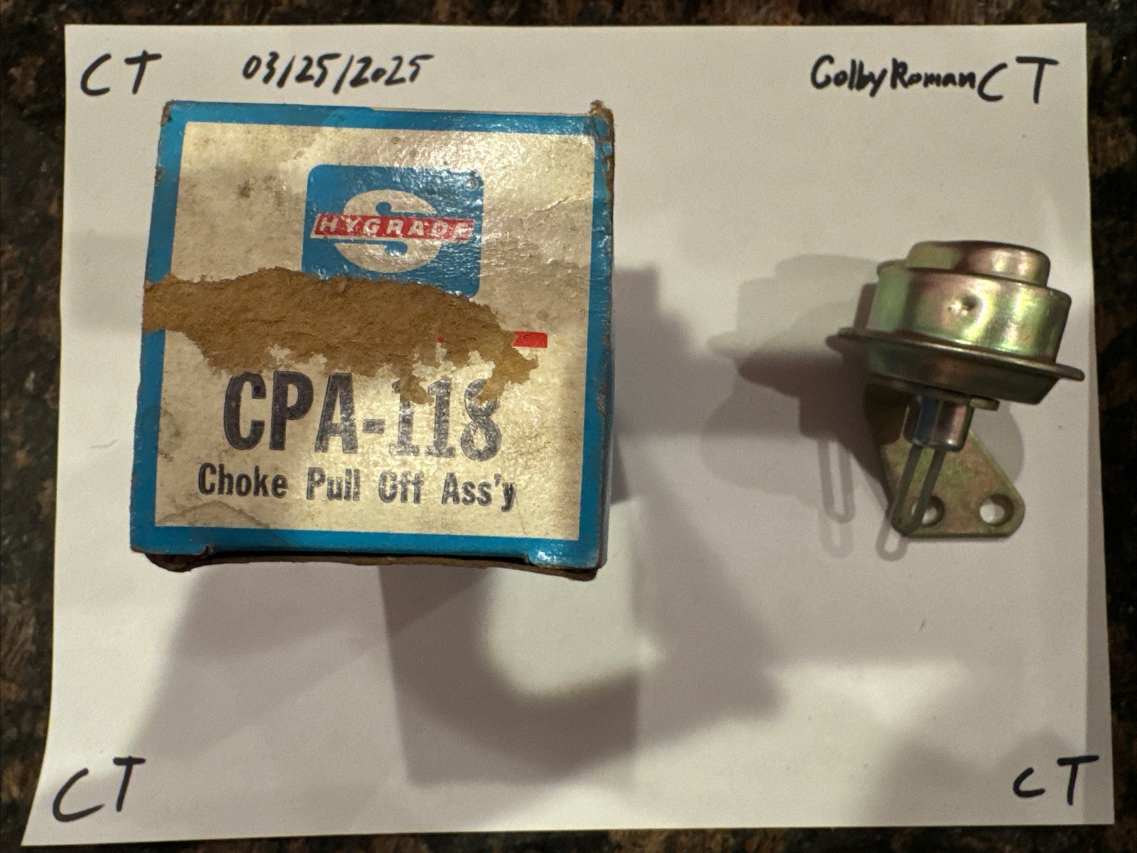 NEW SMP Standard Motor Products Hygrade CPA-118 CPA118 Choke Pull Off - Image 3