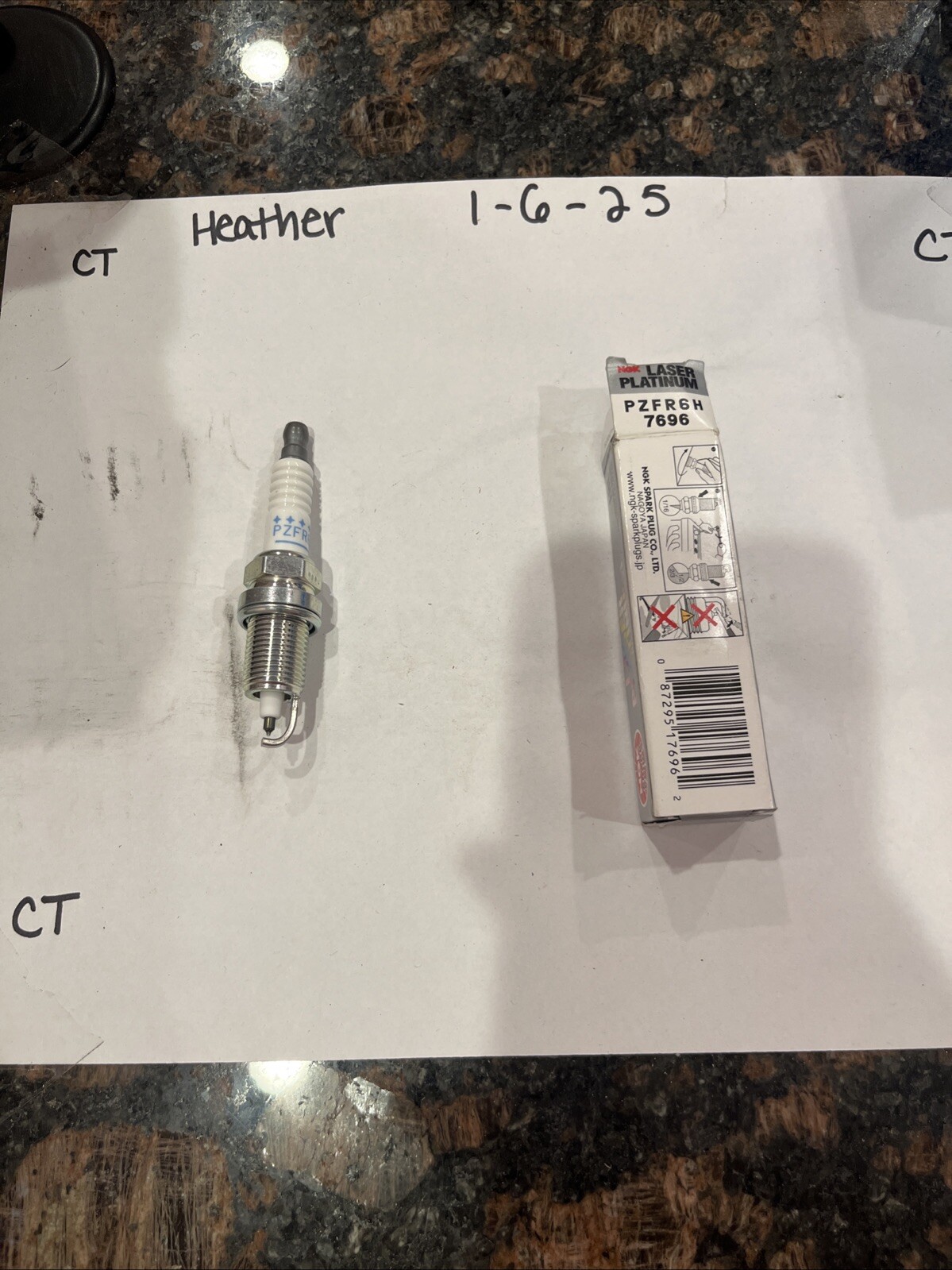 NGK 7696 Platinum Spark Plug - PZFR6H