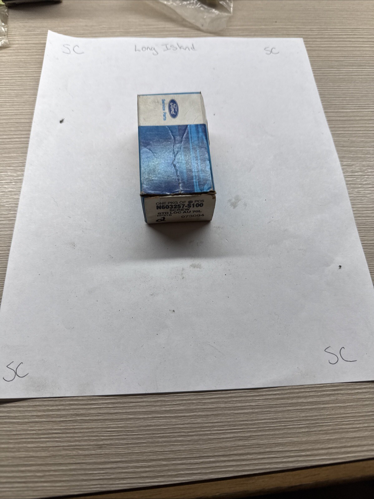 NOS FORD THROTTLE POSITION SENSOR TO THROTTLE BODY SCREWS 2 PCS N603257-S100 2X