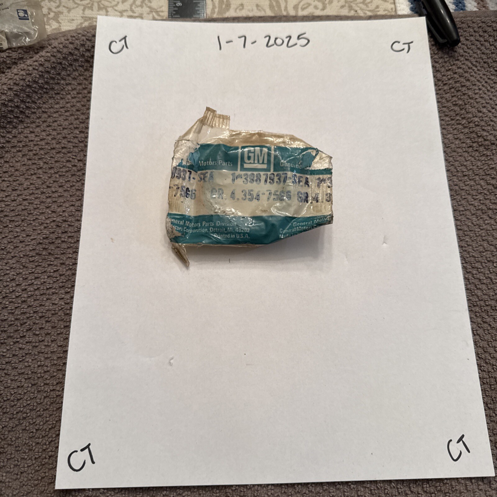 NOS Genuine GM Transmission Main Drive Gear Bearing Oil Seal (1971 - 1972)