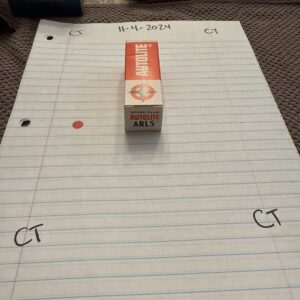 NOS Original Box "Auto-Lite" Resistor Spark Plug ARL-5 14mm 1949-1955 (1) Plug