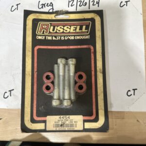 NOS Russell Long Water Pump Bolt Kit Red 350 396 454 Chevy Small Big Block
