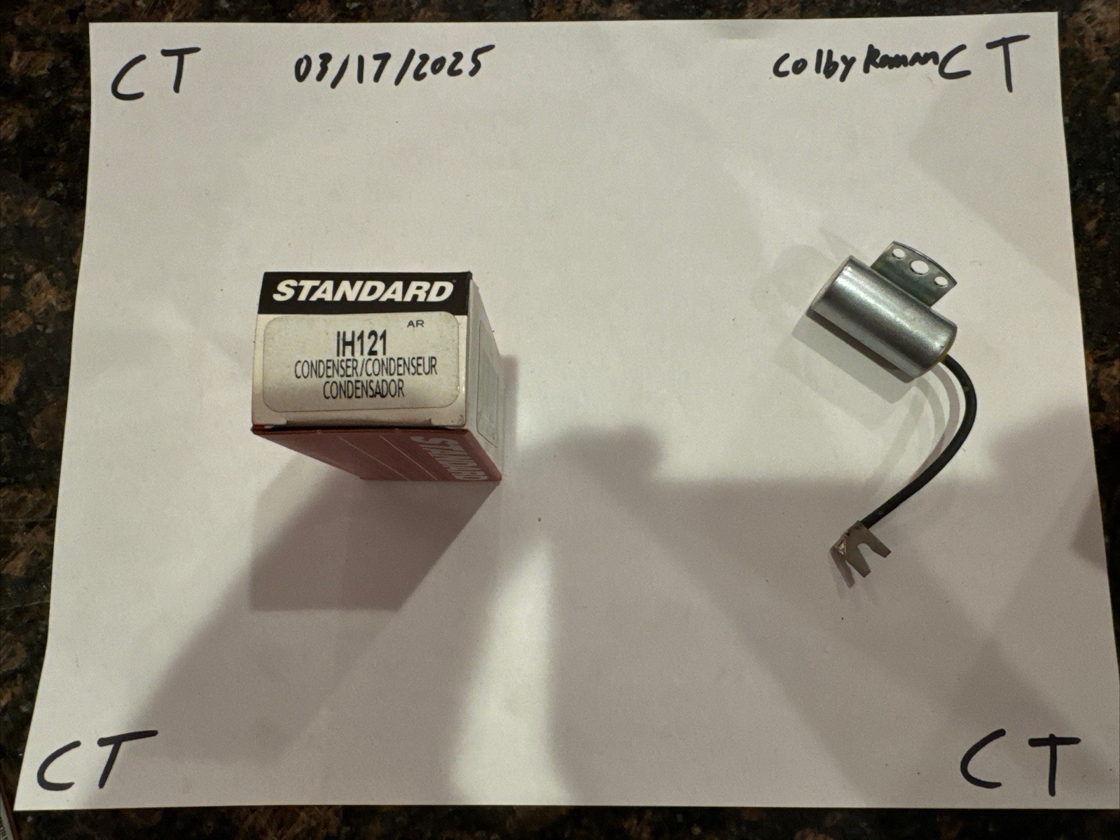 NOS Standard Motor Products Condenser. Part IH121. See pic. - Image 3