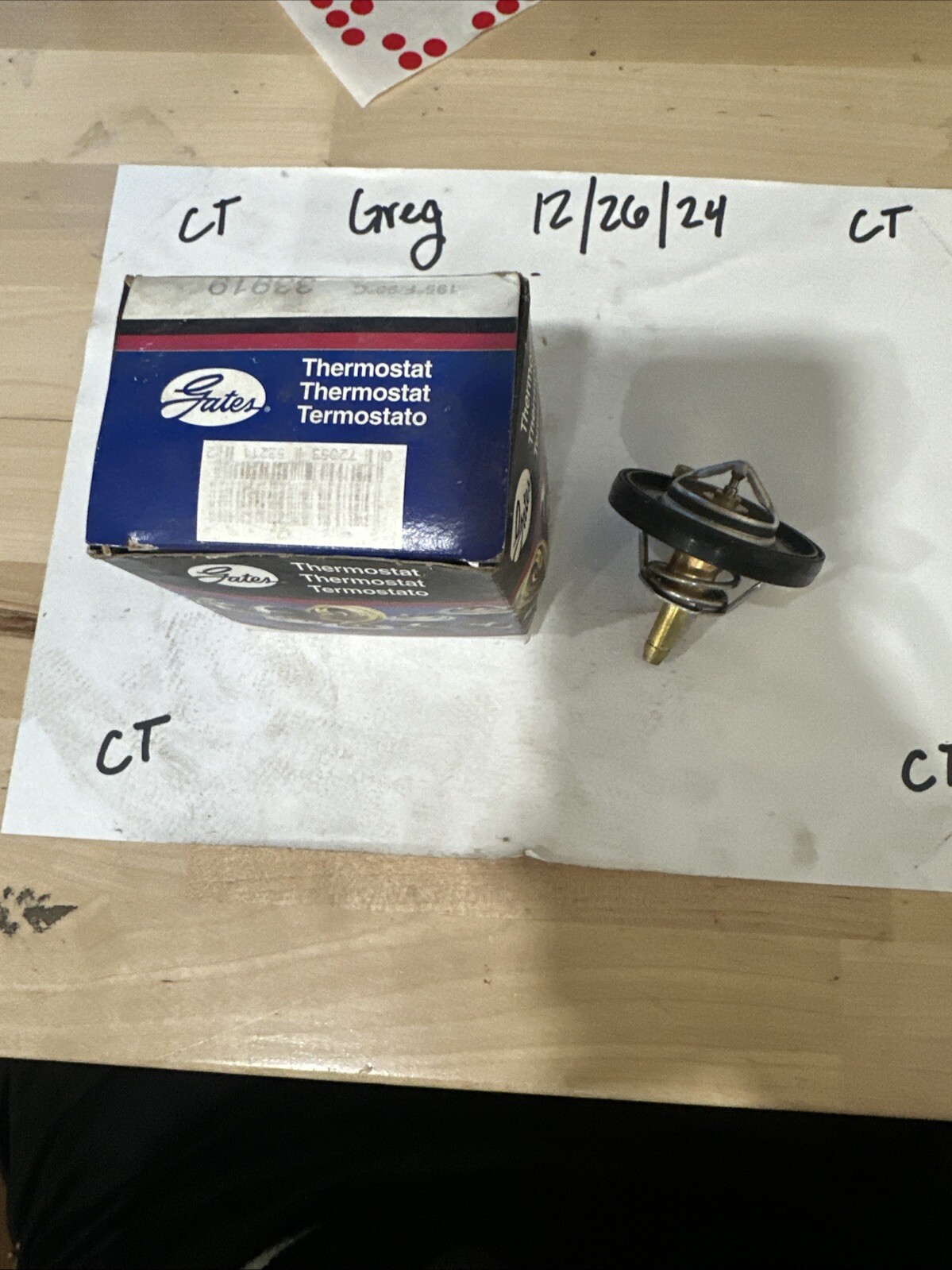 New Gates Coolant Thermostat for 2004-2010 Dodge Ram 1500 3.7L V6 4.7L V8