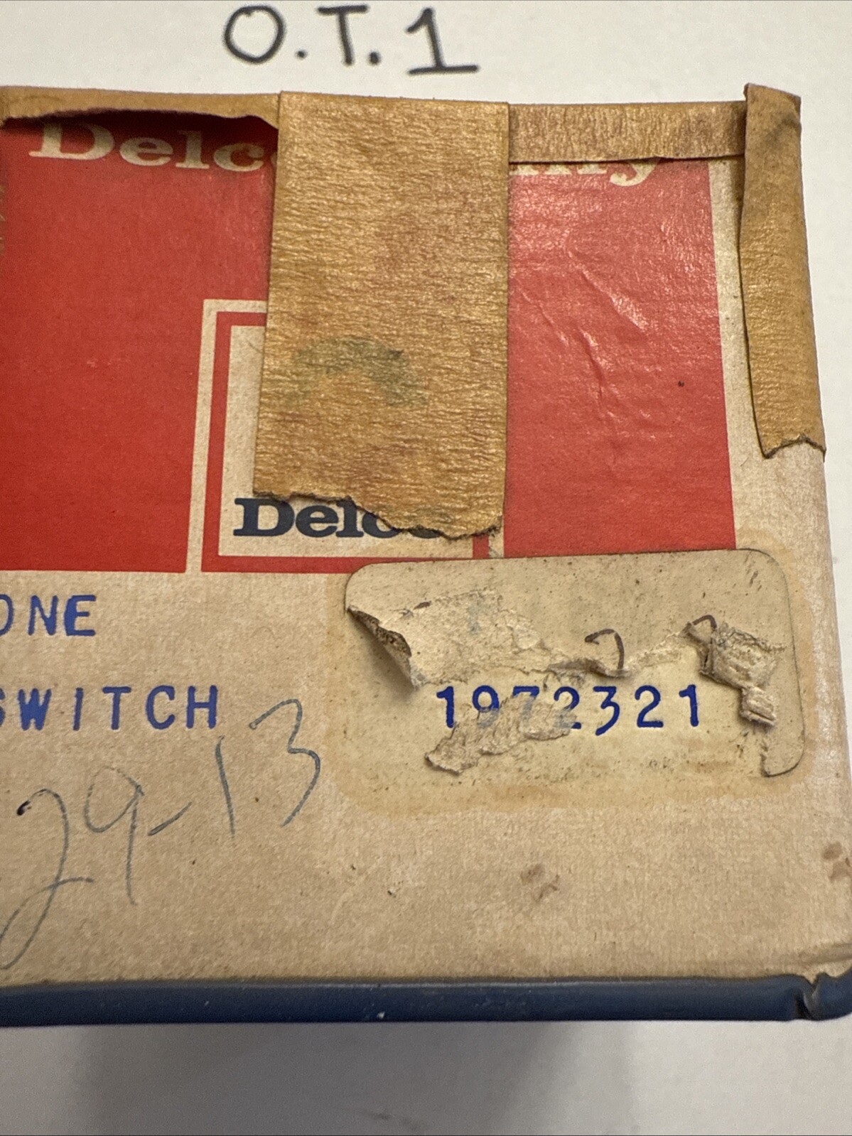 New Genuine Delco Oil Pressure Switch F1801 GM # 1972321 - Image 3