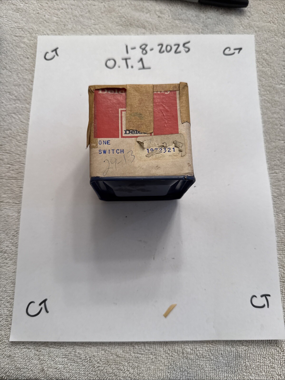 New Genuine Delco Oil Pressure Switch F1801 GM # 1972321