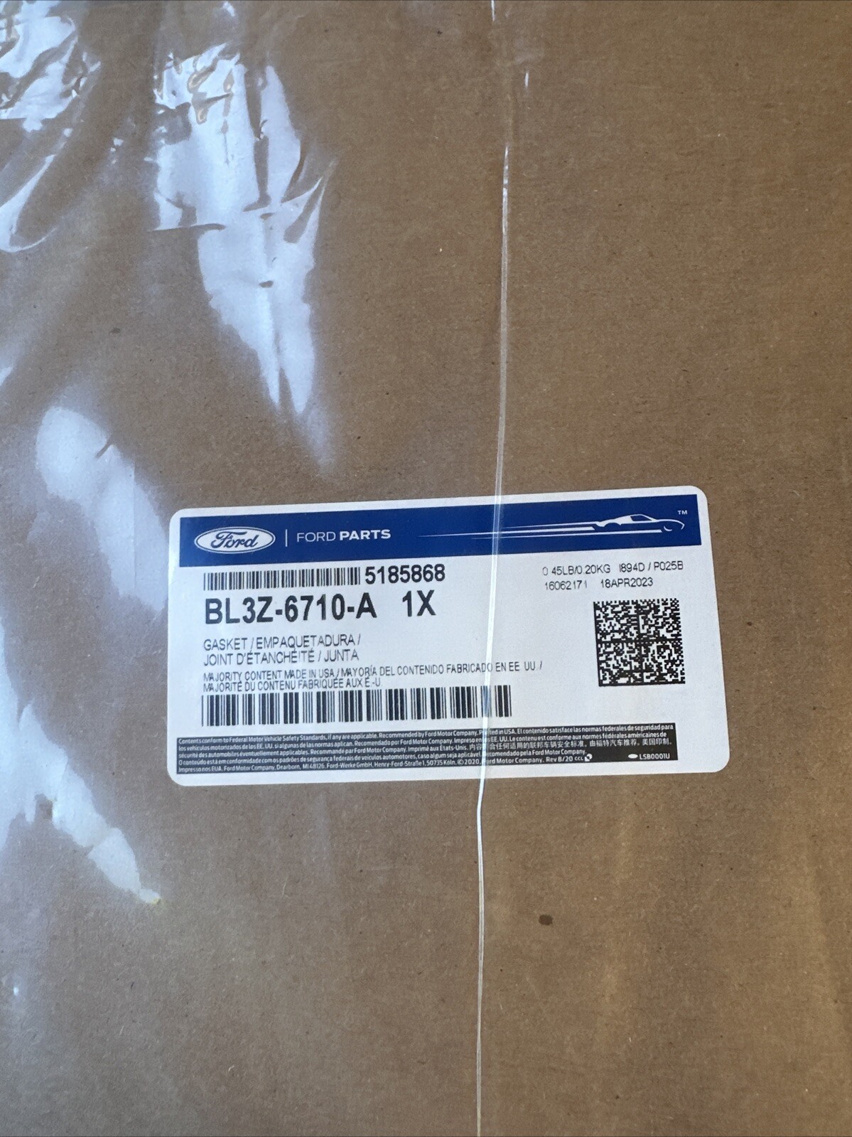 New Genuine Ford F-150 Engine Oil Pan Gasket Seal OE BL3Z6710A