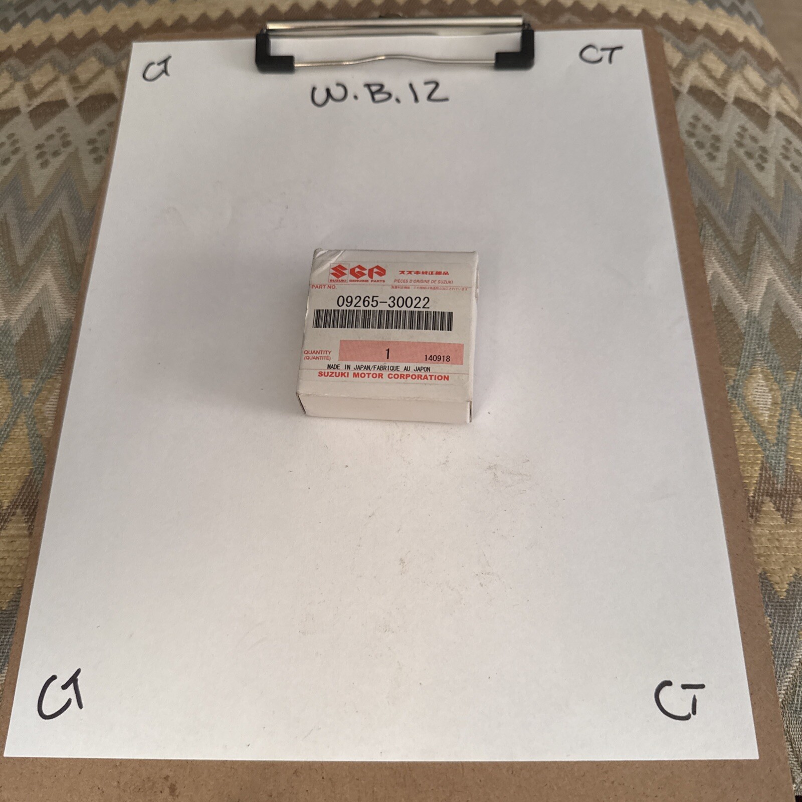 New OEM Suzuki Bearing 09265-30022 RM125 RM250 RMZ250 RMZ450 RMX450