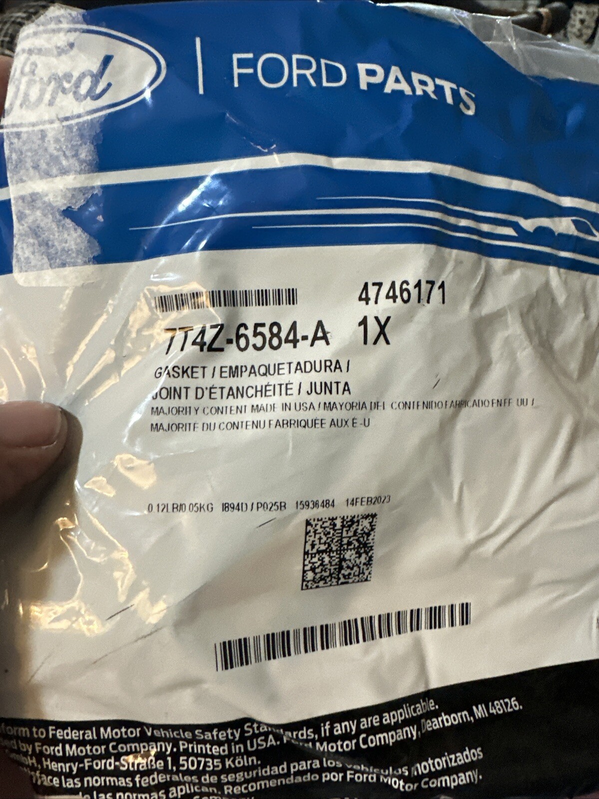 New Oem 07-12 Ford Edge Valve Timing Covers-Valve Cover Gasket Left 7T4Z6584A