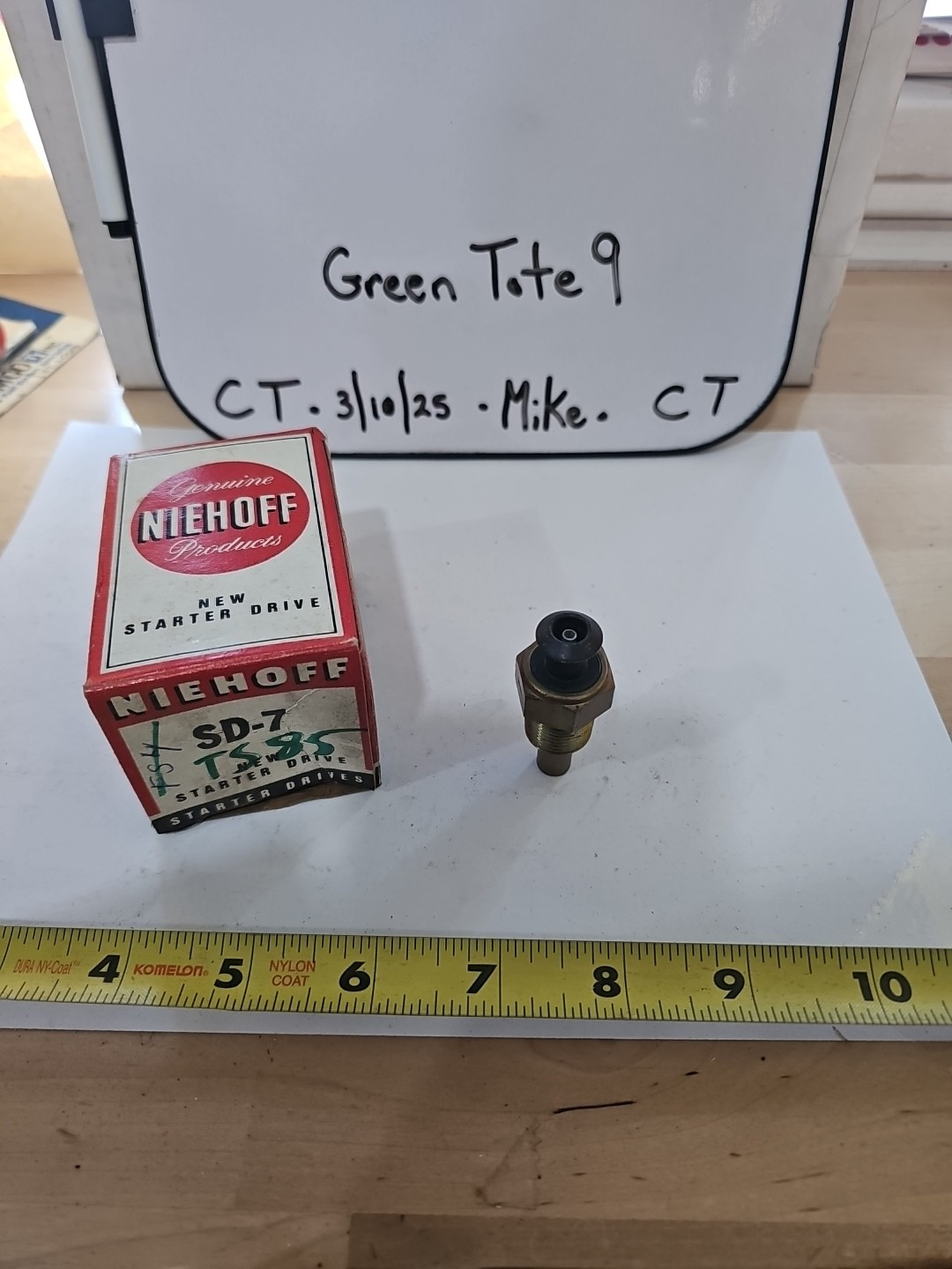 Niehoff SD-7 Engine Coolant Temperature Switch (Standard TS-85)