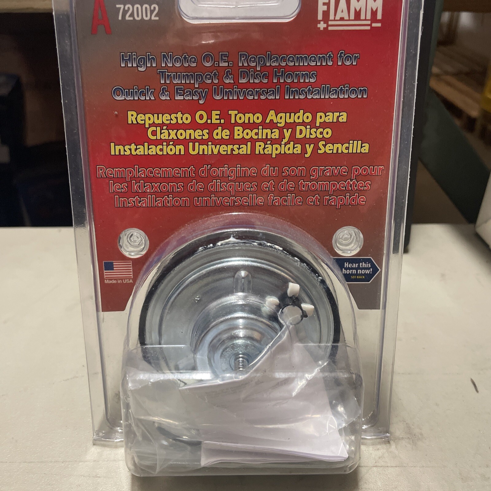 O.E. Replacement For Trumpet & Disc Horns A 72002 New - Image 3