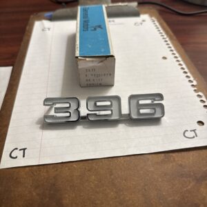 OEM Genuine NOS GM 1969 CAMARO 396 FENDER EMBLEM Vintage Brand New Original