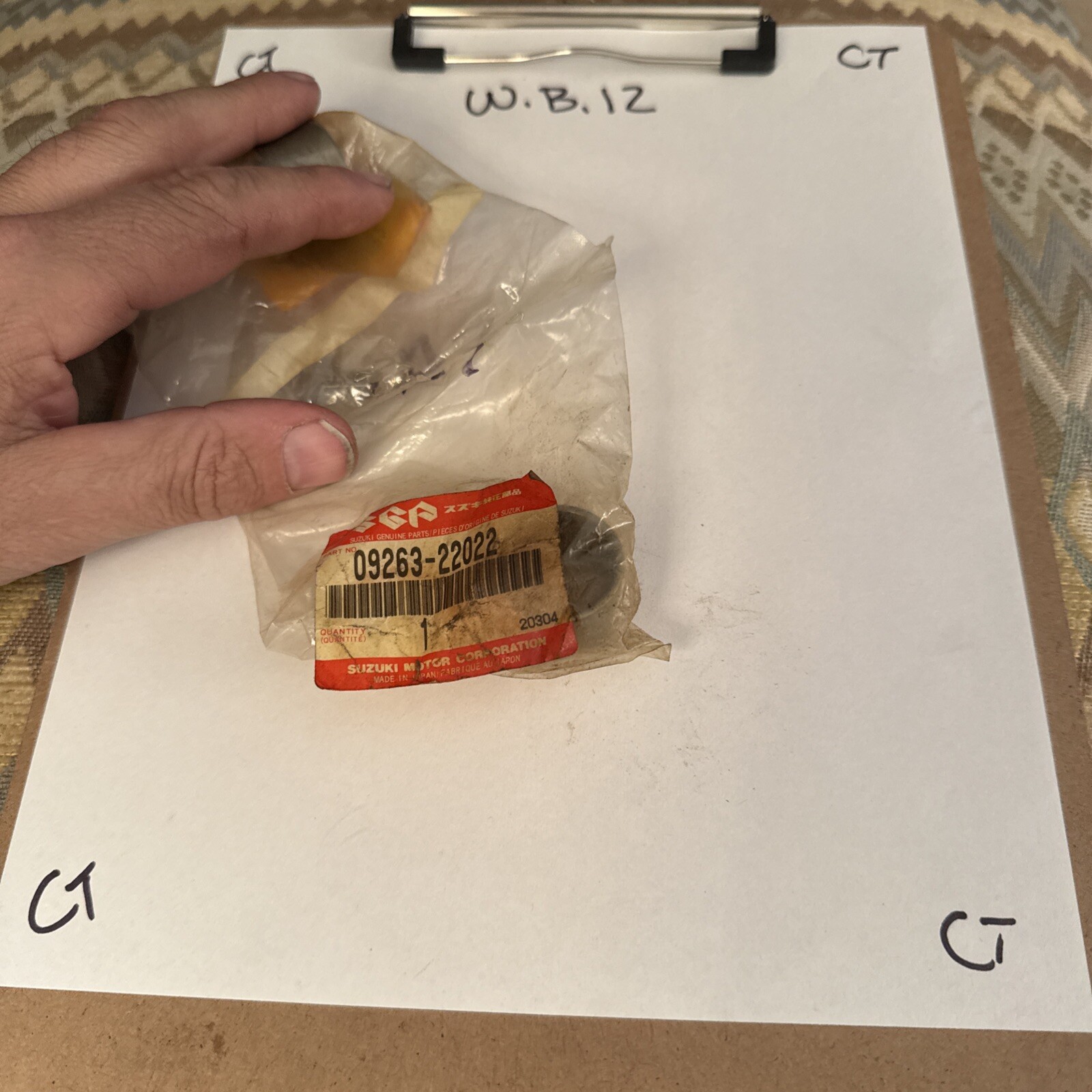 OEM NOS Genuine Suzuki Original Motorcycle Swinging Arm Bearing P/N 09263-22022