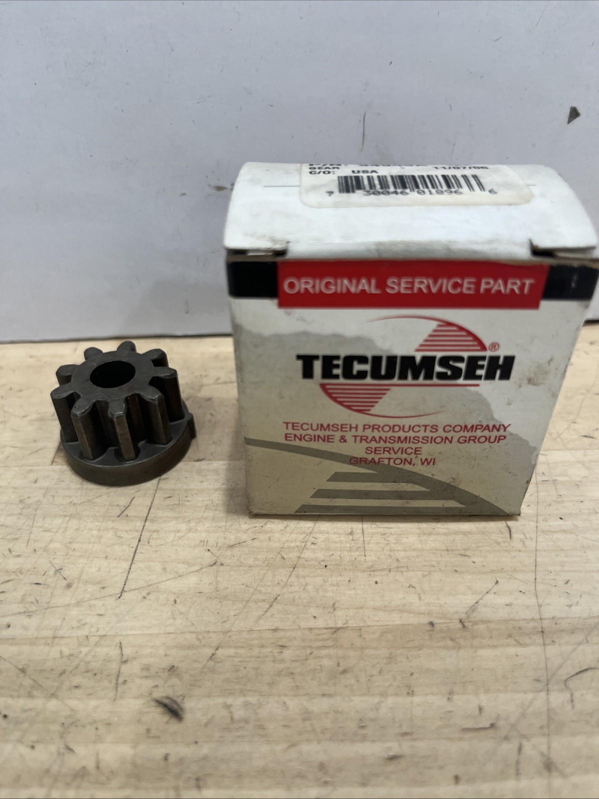 OEM Tecumseh 34949A 120V Electric Starter Gear 590644 Pinion Driver Snow Engines - Image 3