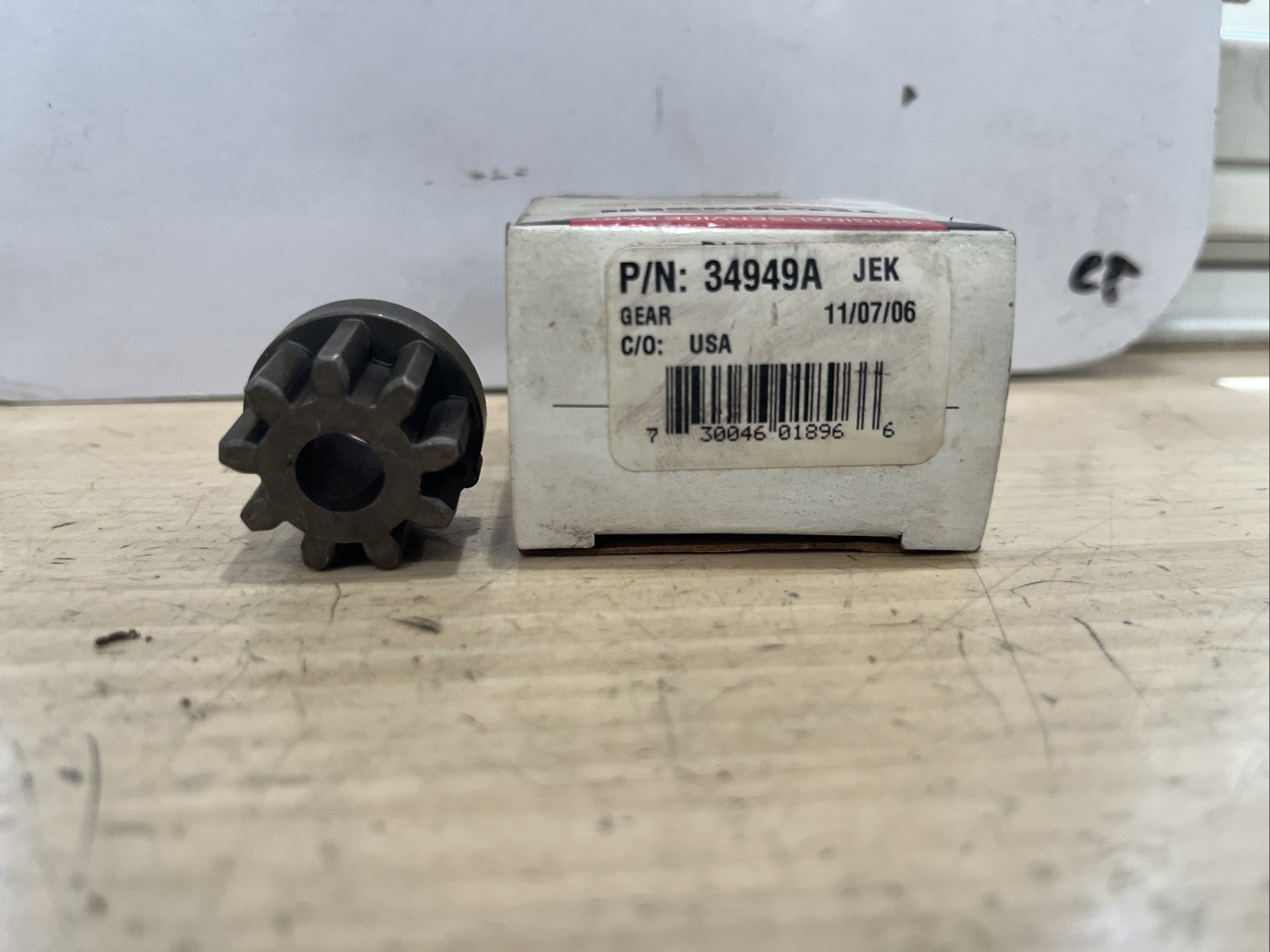 OEM Tecumseh 34949A 120V Electric Starter Gear 590644 Pinion Driver Snow Engines - Image 4