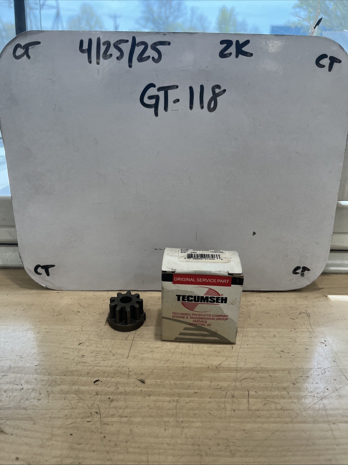 OEM Tecumseh 34949A 120V Electric Starter Gear 590644 Pinion Driver Snow Engines