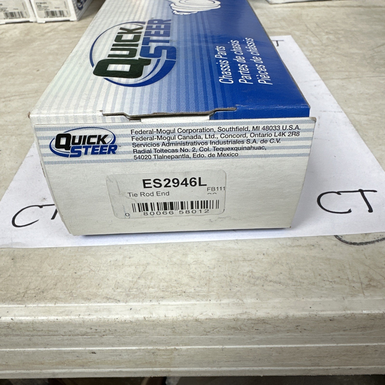 One New QuickSteer Steering Tie Rod End Left Outer ES2946L for Honda - Image 3