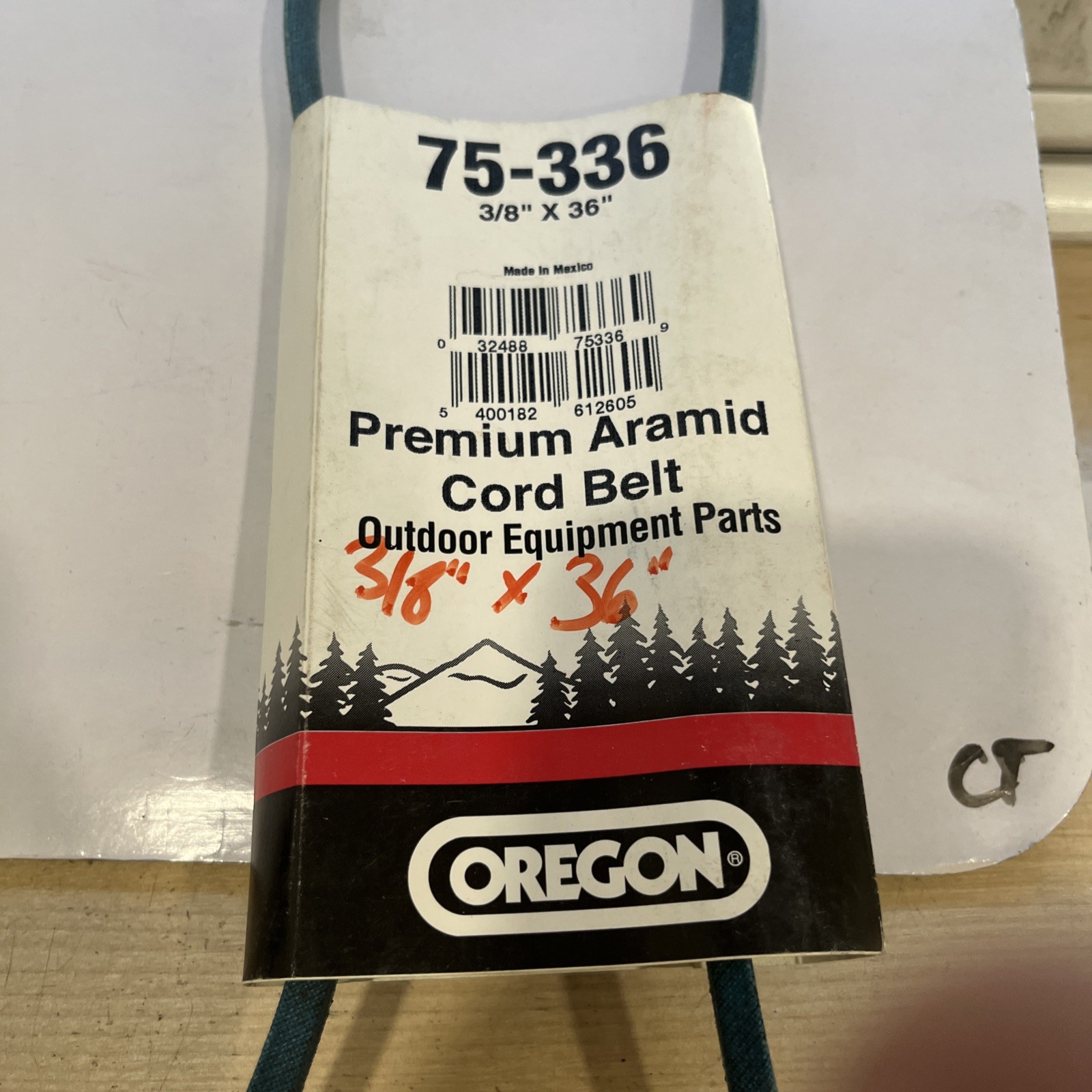 Oregon Replacement Belt 75-336 fits Premium Aramid 3/8” x 36” - Image 3