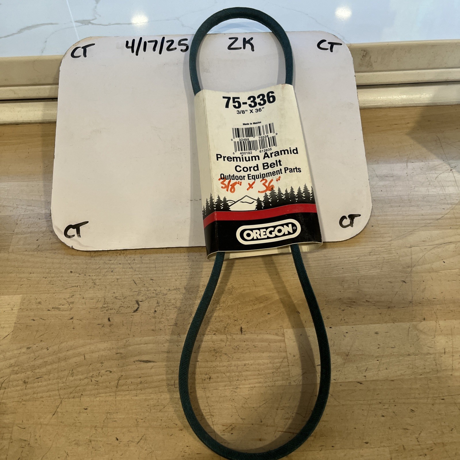 Oregon Replacement Belt 75-336 fits Premium Aramid 3/8” x 36”