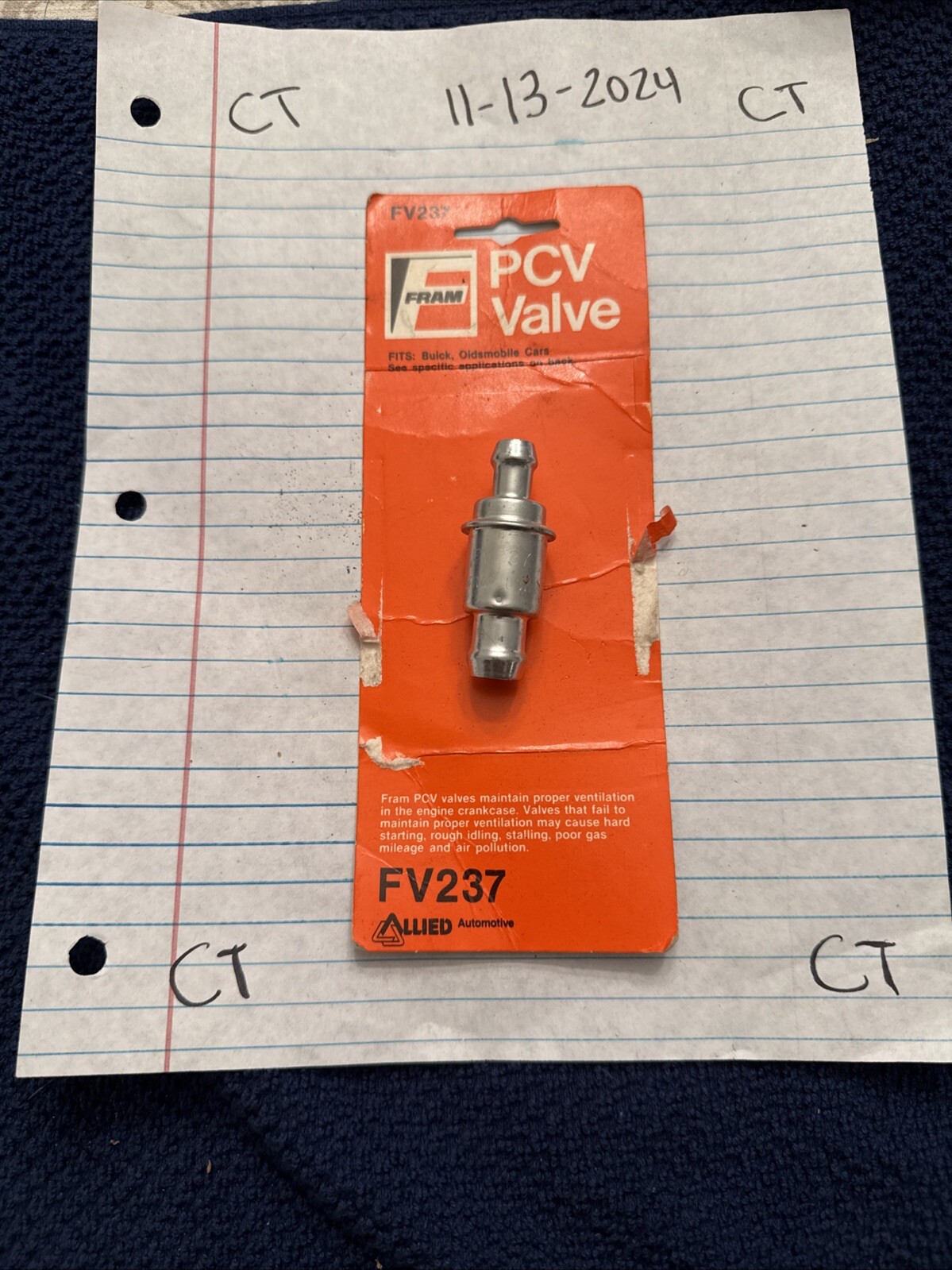 PCV Valve E-Tron FV237 FC-15
